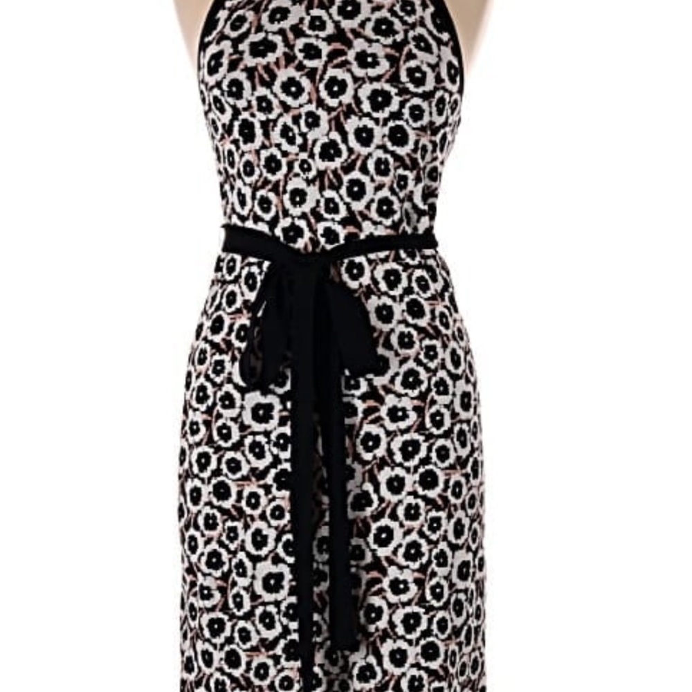 Diane Von Furstenberg for Target Black and White Floral Midi Halter Dress